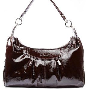 Coach Ashley Patent Leather Hobo Handbag